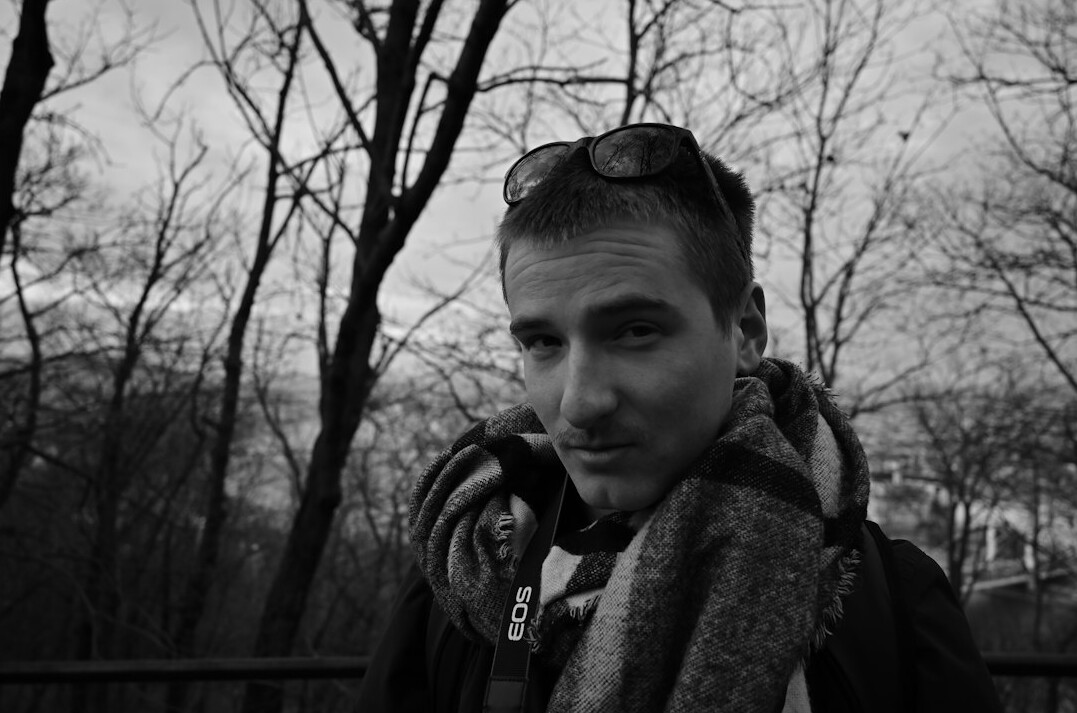 Portrait of a Polish male photojournalist